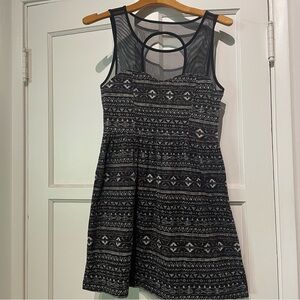 Forever 21 skater dress with mesh top detail